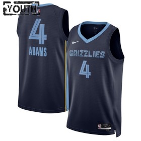 Memphis Grizzlies Steven Adams 4 Nike 2022-23 Icon Edition Navy Lasten Pelipaidat Swingman